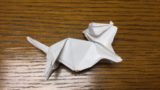 折り紙でネズミの立体的な作り方・折り方　ねずみを折り紙で立体的に 2