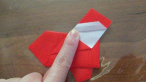 サンタクロース　折り紙　折り方作り方