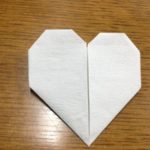 折り紙ハートの作り方 長方形/手紙/ルーズリーフの折り方を解説！ 6